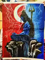 Lord shiva painting