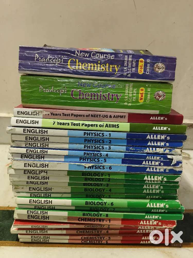 Allen modules complete set for class 11-12th neet + Pradeep's of chem