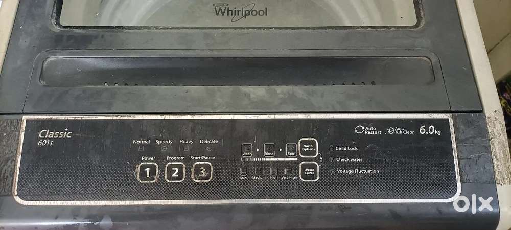 Whirlpool washing machine 6kg top load fully automatic