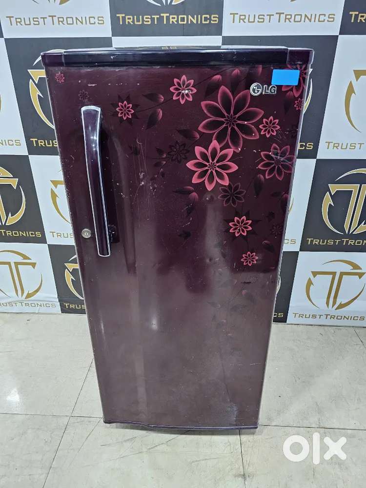 LG red flower 190ltr single door fridge