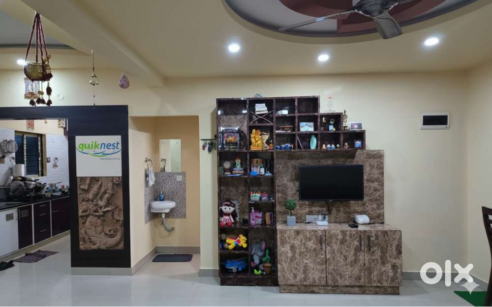 3 BHK Semi-Furnished Apartment for Lease in RR Nagar – West Facing