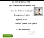 1.40 Acre  commercial land For sale
