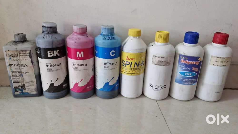 Inkjet printer ink bottles