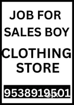 Sales Boy for Clothing Shop