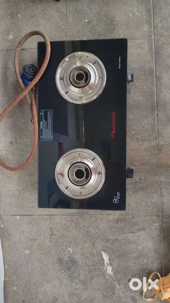 Butterfly 2-Burner Glass Top Gas Stove – Good Condition – 1 Year Used