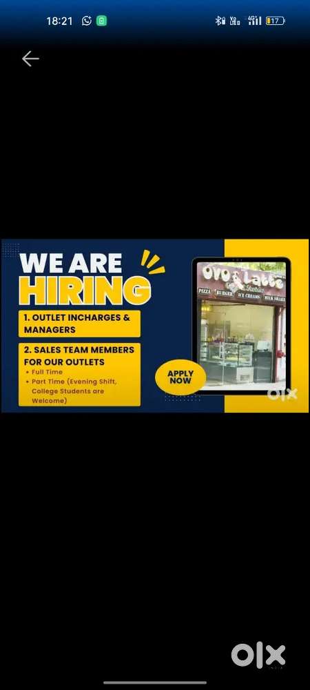 Sales Team Members, Outlet Incharges & Managers