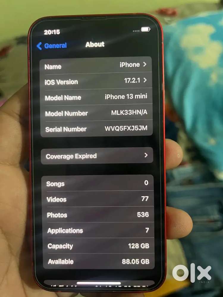 iphone 13 Mini (128GB) - Origina, No Issues, Urgent Sale