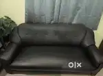 6 months old 3 seater sofa set & material is artificial leather