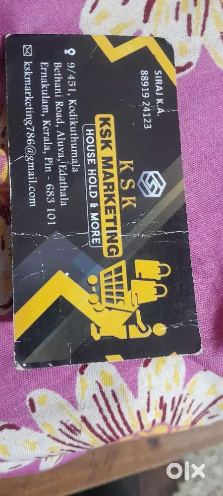 Ksk marketing , kodikuthumala,  Bethany road , aluva,  edathala