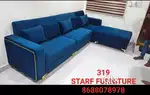 Brand new model L shape sofa set with launger available in starf furni