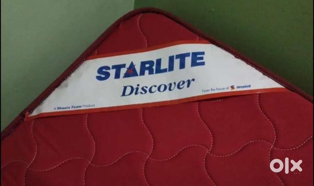 Sleepwell Starlite 4 inch KingSize Double bed PU Foam mattress 72x72x4