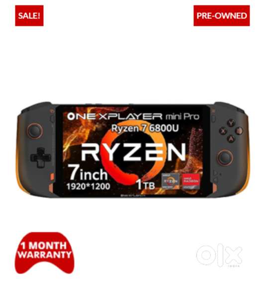 ONE XPLAYER Mini Pro, 7 Inches, AMD Ryzen 7 6800U with Radeon Graphics