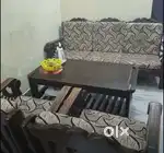 Sagwan sofa with center table