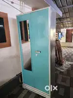 Steel almira two door wardrobe shelf