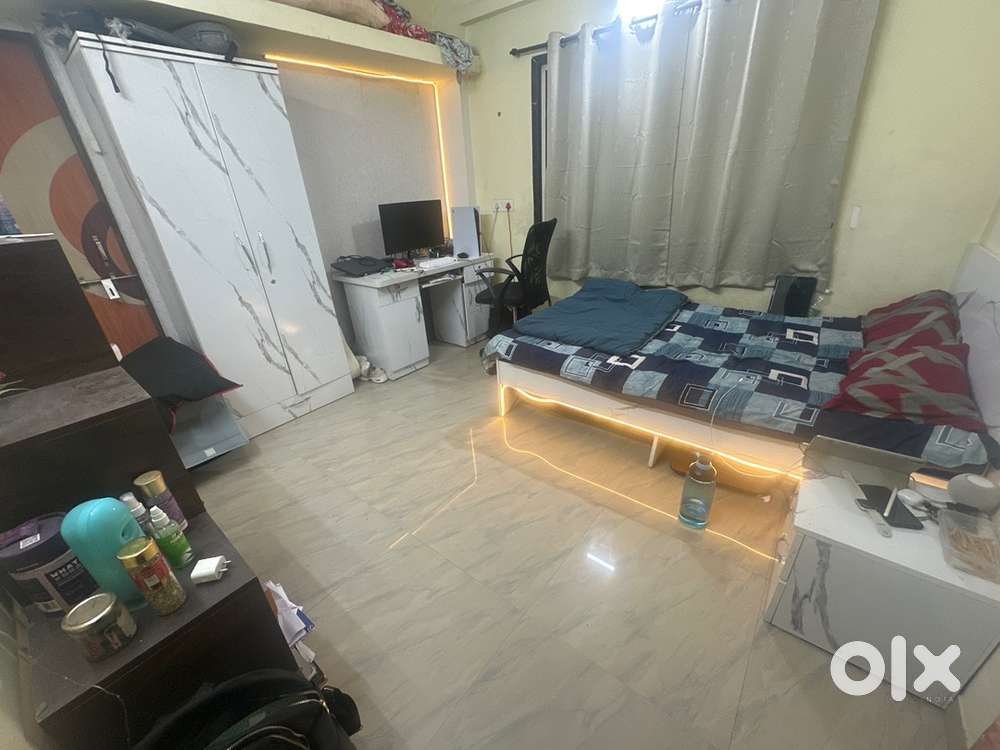 Full Furniture set bed ,matress ,study table ,office chair , almirah