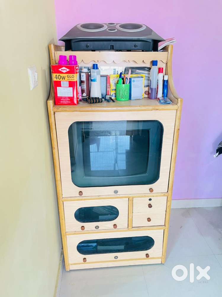 Lg Colour TV soundmaster 1200 & Wooden TV Trolley