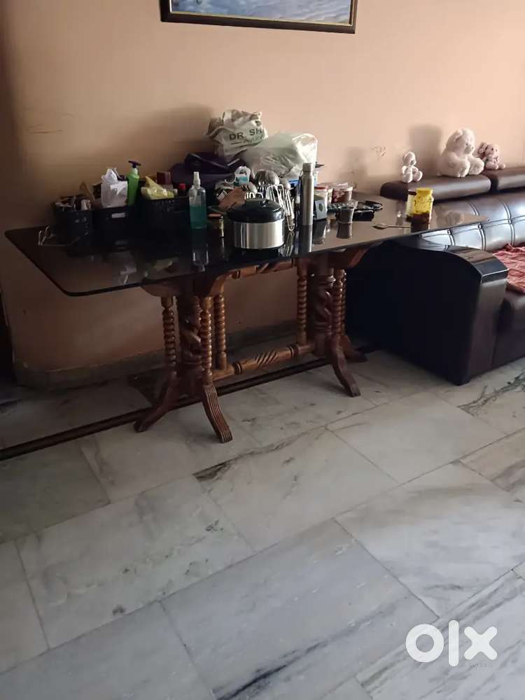 Mirror dining table only