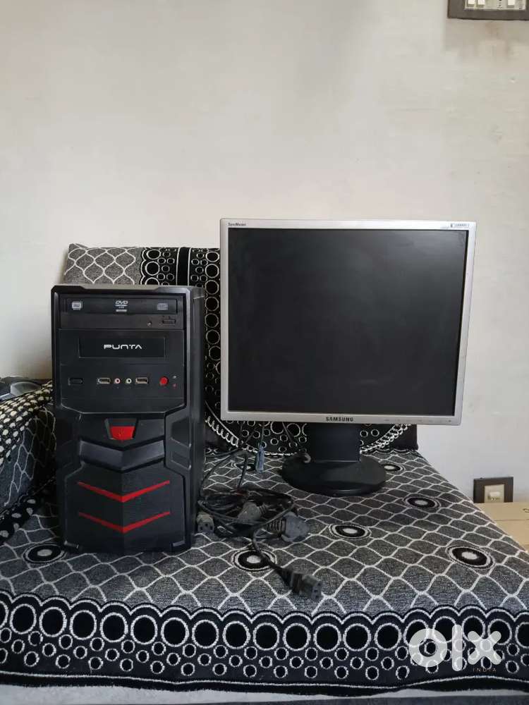 Computer full set up sell 18 inch LED screen Samsung punta cpu
