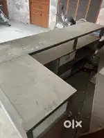 L shape counter for shop