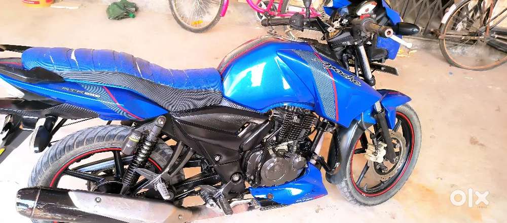 TVS Apache RTR 160 bs4 matt blue