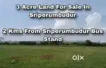 3 Acre Land For Sale in Sriperumbudur