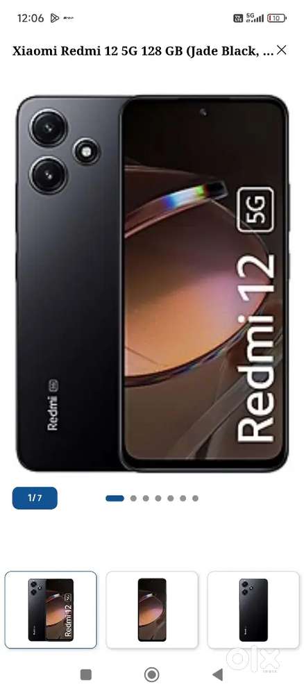 Redmi 12 5g mobile bill box available