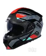 SMK Gullwing Navigator GL263 Helmet - Gloss Black Grey Red