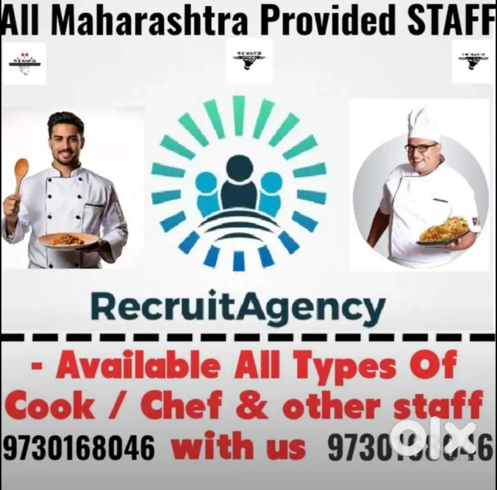 Available STAFF:- for Restaurant/Cafe - In All Over