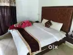 Available for rent park facing appt. in vks three Bhk nice work done