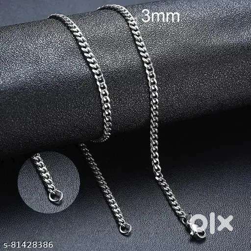 Stylish Party Wear -Silver chain men and women