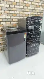 Both black colour fridge and automatic topload available with warranty