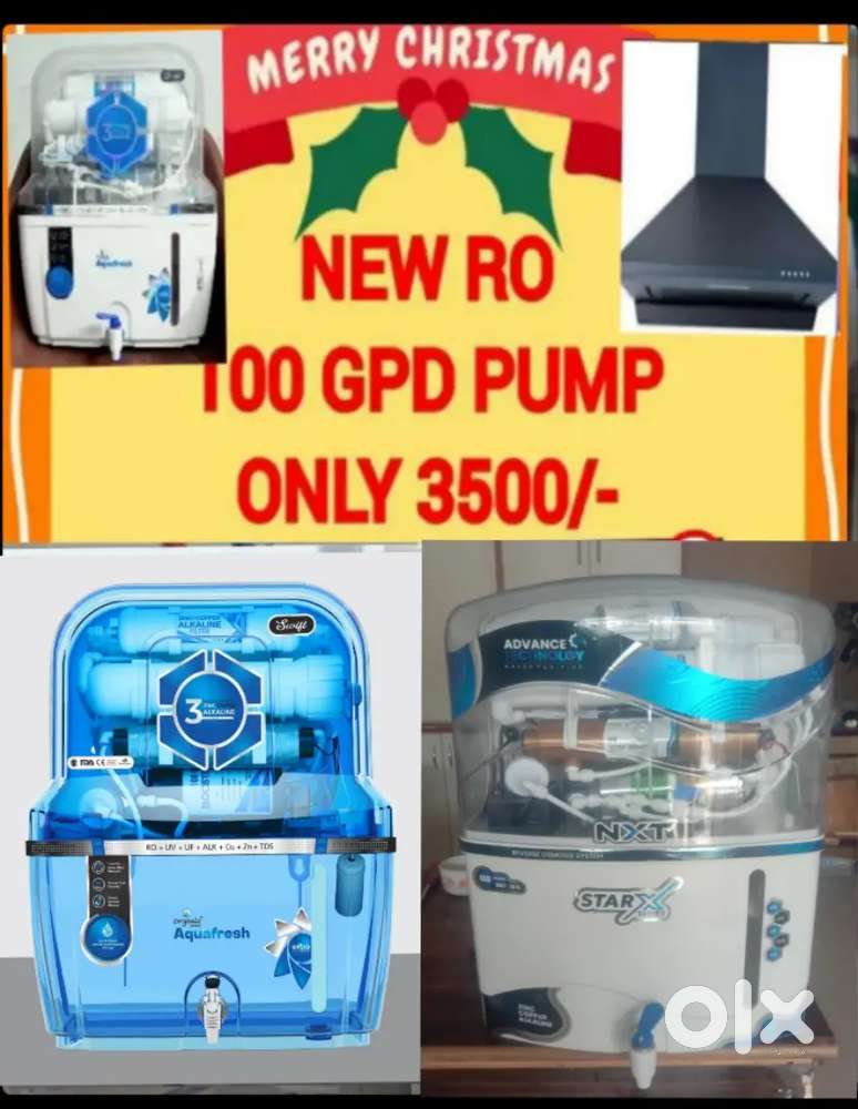 AQUA FRESH WATER PURIFIER RO FILTER, GEYSER, CHIMNEY, INVERTER, RO