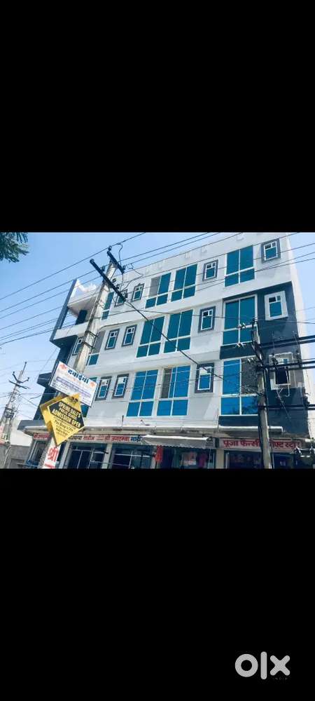 One room set with personal balcony modular kitchen, let bath furnished