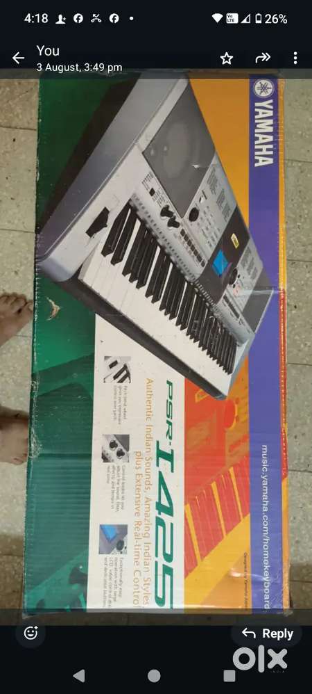 YAMAHA KEYBOARD PRO 1425 WITH NEW STAND