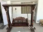 Hand Carved Solid Wood Royal Swing / Jhula / Jhoola