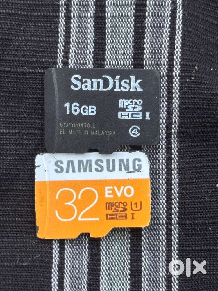 Samsung 32 GB & SanDisk 16 GB Memory Card