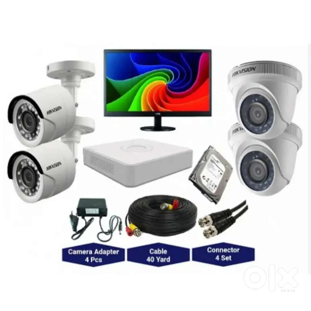 Dahua, hikvision, cp plus 2 camera set