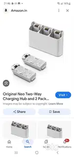 dji neo drone batteries and 2 way charging hub