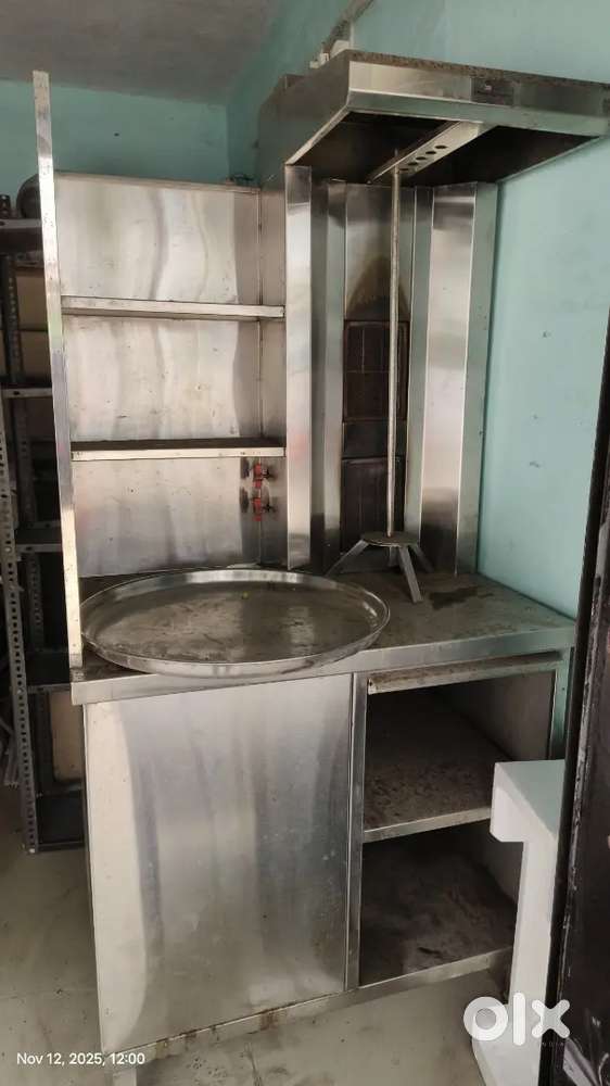 Kitchen items shawarma machine and 3 burner stove