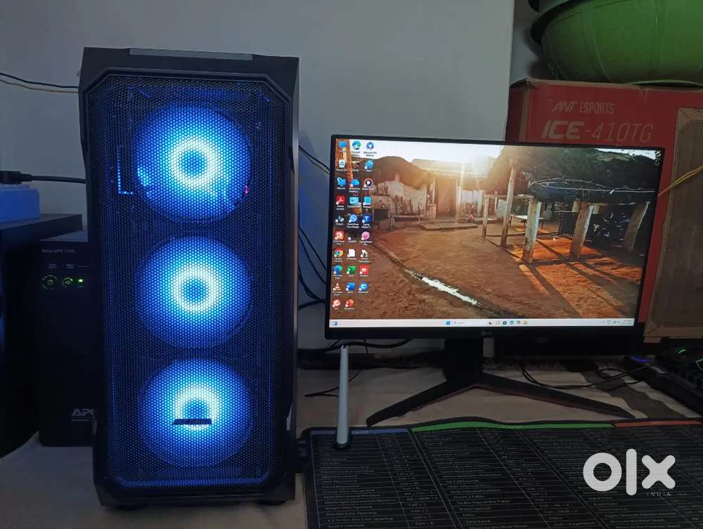 PC I5 12400 12 Gen, LG ULTRAGEAR 24inch with APC Back UPS 1100