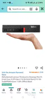 Lenovo thinkcentre i5 vpro 8 gen