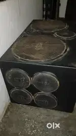 15inchi 2 subwoofer 9 speakers peti