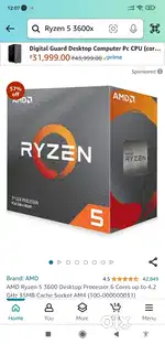 Ryzen 5 3600x Processor ( Good Condition )