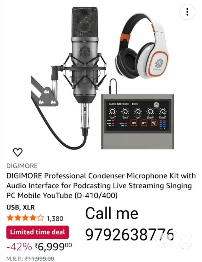 Digimore Condenser mic 410/400 with audio interface