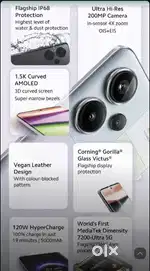 Redmi note 13 pro plus 200megapixel 4x optical zoom