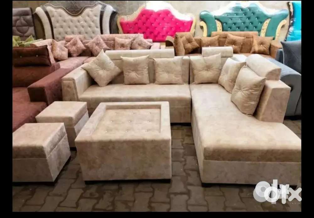 Brand new sofa L safe with cushion
