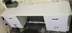 White marbal table 2 Side 4 drouz +computer space
