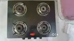 Pigeon Glass GasStove 4 Burner, Toughened Glass