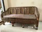 5 seater cane sofa