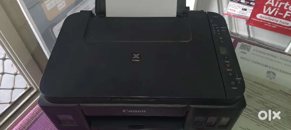 Canon g3010 printer and scanner colour and black